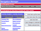 Content Manager : Web Site Navigation Manager